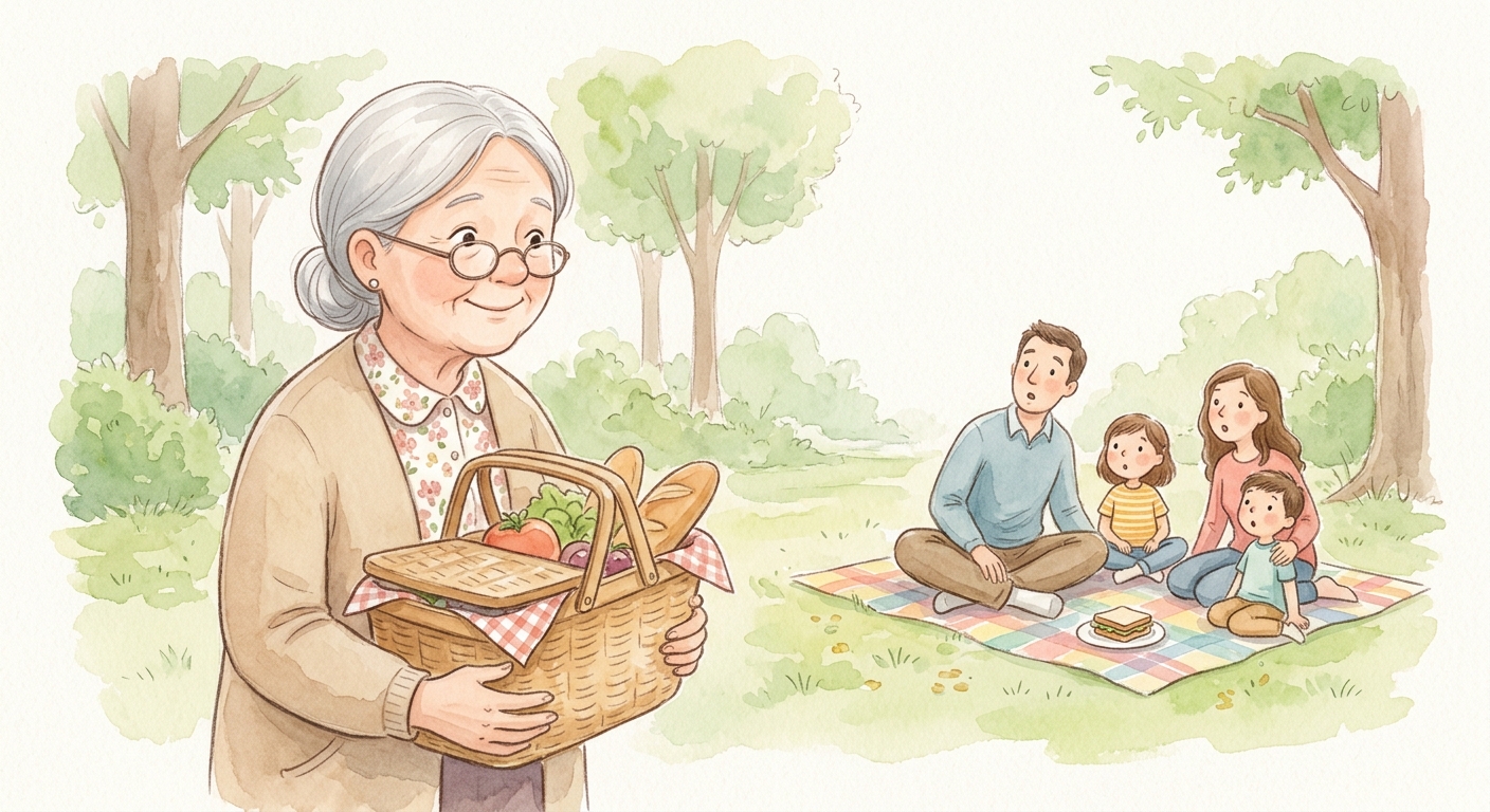 Grandma Nina saves the picnic